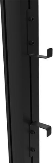 Actual product image Multibrackets Cable holder, metal, black, max. 5 kg