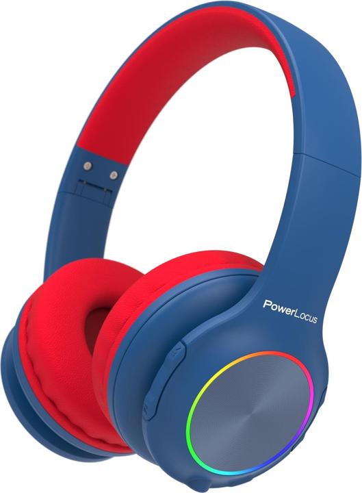 Image du produit PowerLocus PLED Bluetooth-Kinderkopfhörer blau/rot