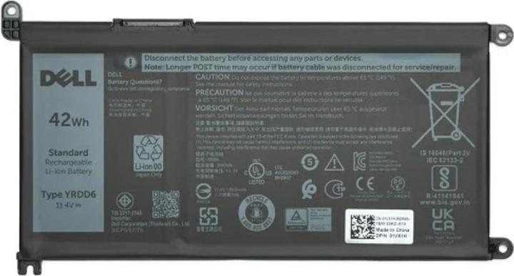 Actual product image Dell Battery Latitude 7400 / PWS 3540 4C 68 WHR OEM: 9JRYT C5GV2 (4 Cells, 8500 mAh)