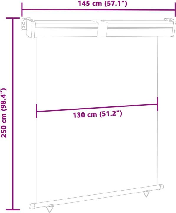 Image du produit VidaXL Auvent latéral (1.40 m)