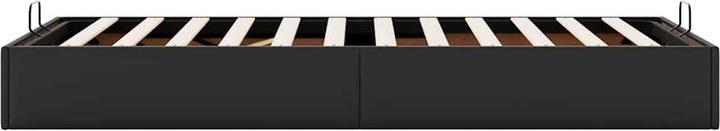 Produktbild VidaXL Ottoman-Bett ohne Matratze Schwarz 90x200 cm Kunstleder (90 x 200 cm)