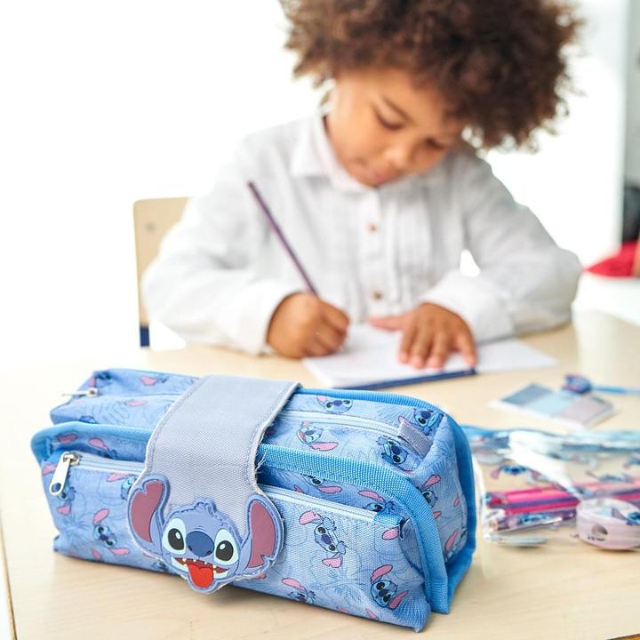 Image du produit Stitch pencil case velcro, blue