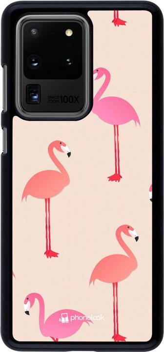 Produktbild PhoneLook Hülle Pink Flamingos Pattern (Samsung Galaxy S20 Ultra)