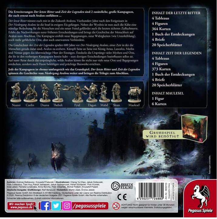 Produktbild Pegasus 56301G - Tainted Grail: Der letzte Ritter + Zeit der Legenden (DE-Erweiterung) (Deutsch)