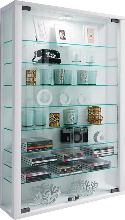 Produktbild VCM Sammel Wandvitrine Holz Glas Vitrosa Mini (59 x 18 x 90 cm)