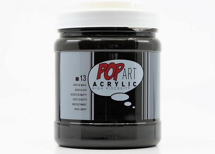 Image du produit Pebeo Acrylique Etude Pop Art (Noir martien, 700 ml)
