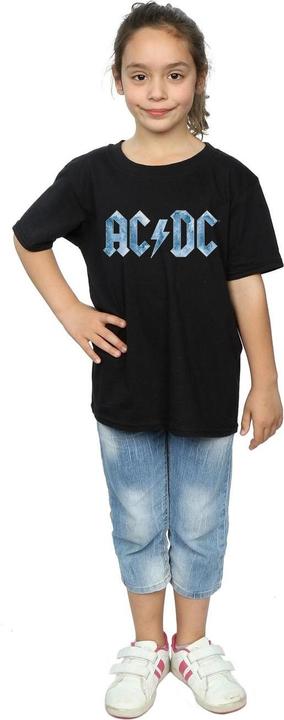 Immagine prodotto AC/DC T-shirt con logo Blue Ice da bambina in cotone (116)