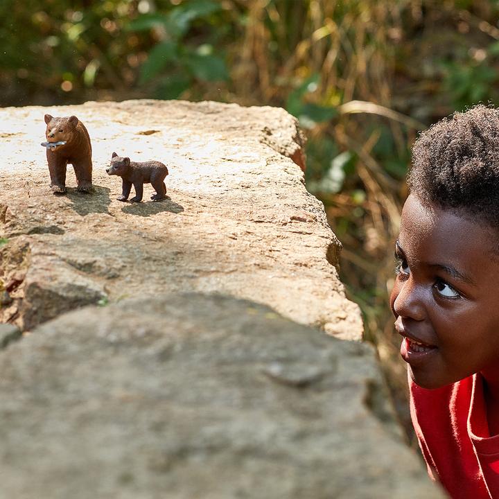 Actual product image Schleich Grizzly bear mother with cub