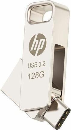 Image du produit HP Lecteur flash métallique 32 Go x206c OTG Type-C (32 Go, USB-A, USB-C)