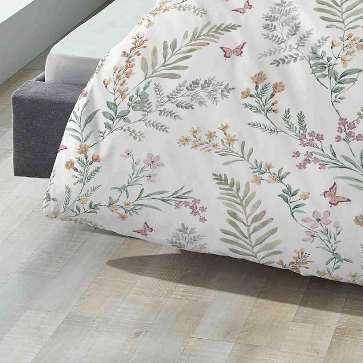 Actual product image Biberna Seersucker Bettwäsche 25208-426 pistaziengrün (Bedding set, 135x200 cm + 80x80 cm)