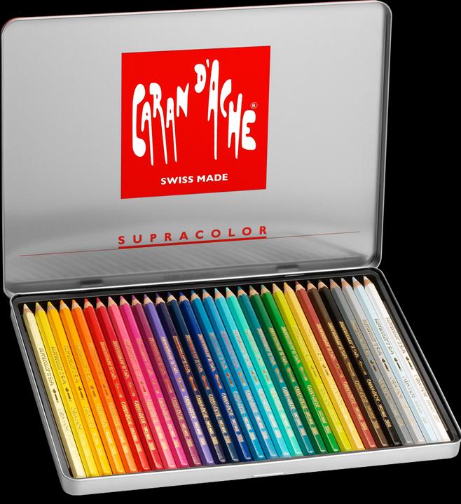 Actual product image Caran d'Ache Supracolor Aquarelle Metallschachtel (Multicoloured, 30 x)