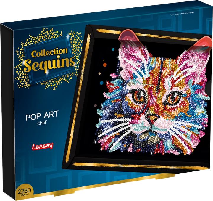 Produktbild Lansay Paillettenkunst PopArt Katze