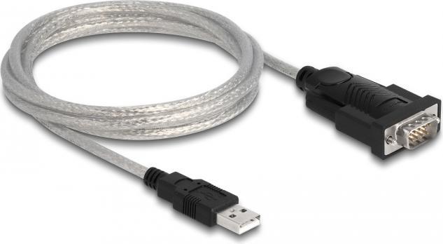 Image du produit Delock Adaptateur USB 2.0 type A vers 1 x série RS-232 D-Sub 9 + adaptateur D-Sub 25 (1.80 m)