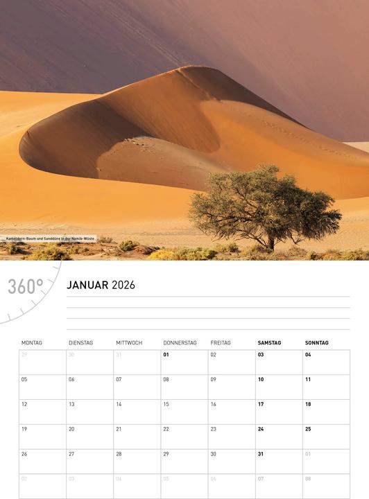 Actual product image NamibiaBrochure calendar2026 (German)