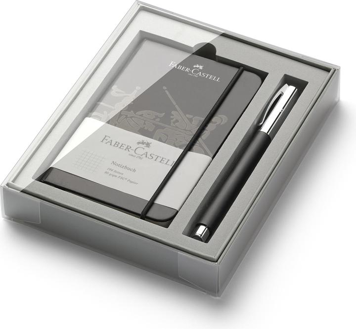 Produktbild Faber-Castell Tintenroller AMBITION OpArt Schwarz (Schwarz, Silber, 1 x)