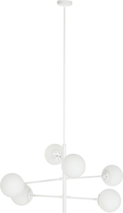 Image du produit DKD Home Decor Ceiling Light 96 x 73 x 50 cm Crystal Metal White 50 W