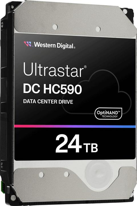 Productafbeelding WD Ultrastar DC HC590 3,5inch 26,1 24TB 512 7200RPM SAS ULTRA 512E SE P3 (24 TB, 3.5", CMR)