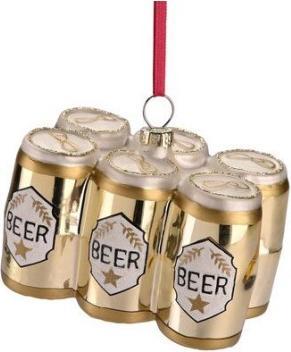 CreaDiva Boule de Noël - Suspension Six Pack Bière (1 -pièce)