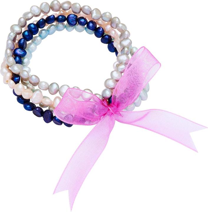 Produktbild Valero Pearls Damen Satin Süsswasser-Zuchtperlen pink 19,0 cm - 24413 (19 cm, Satin)