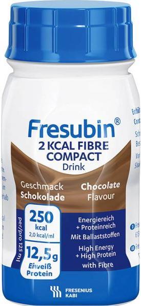 Produktbild Fresubin 2 kcal Compact Fibre Drink Schoko (4x125ml) (Schokolade, 4 x)