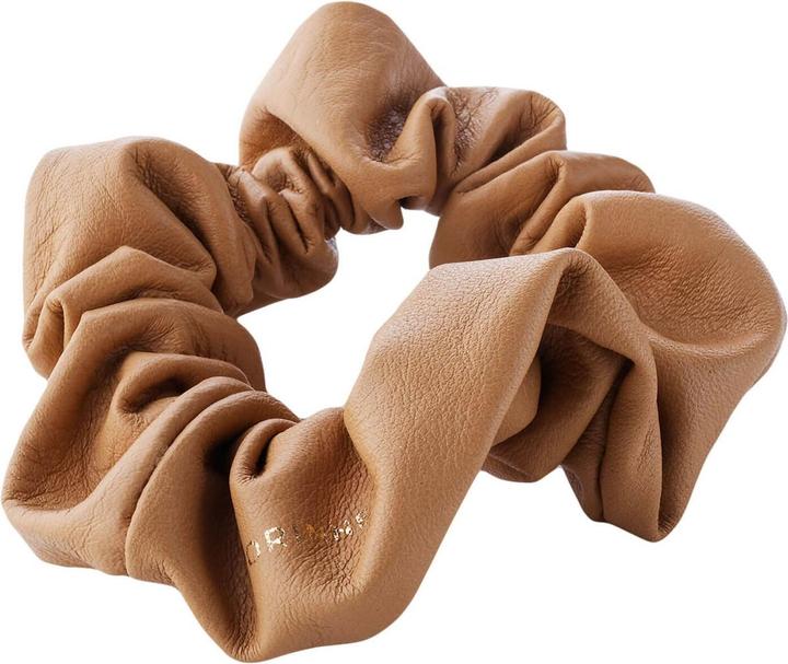 Corinne World - Leather Schrunchie Camel