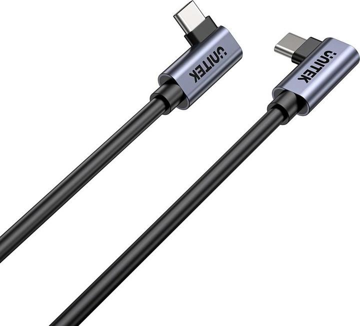Produktbild Unitek KABEL USB-C KĄTOWY 90°/90° PD 100W M/M 0 5M (0.50 m, USB 3.0)