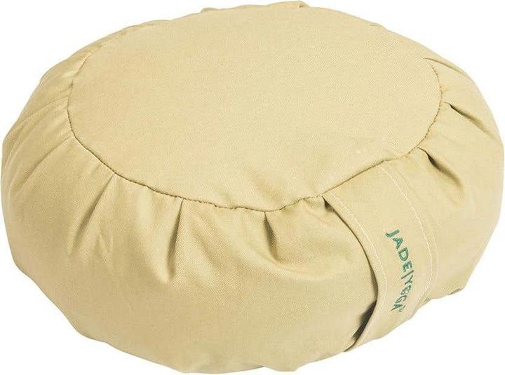Actual product image JadeYoga Organic Cotton Round Zafu Meditation Cushion