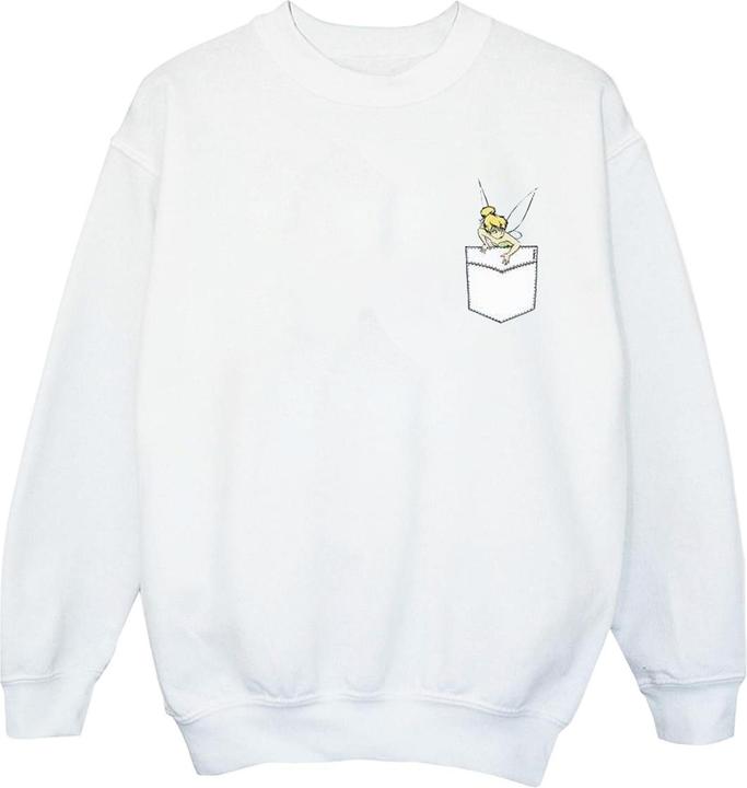 Disney Tinker Bell Faux Pocket Sweatshirt (S)
