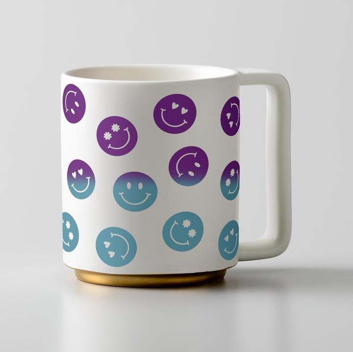 Actual product image Cricut Vinyl Film Heat Activated 30 x 60 cm, Purple/Turquoise (1 x)