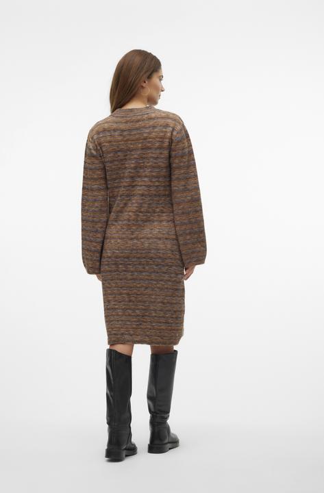 Image du produit Mamalicious Coupe normale Haut fermé Poignets élastiques Manches ballon Robe courte Robe en tricot (XL)