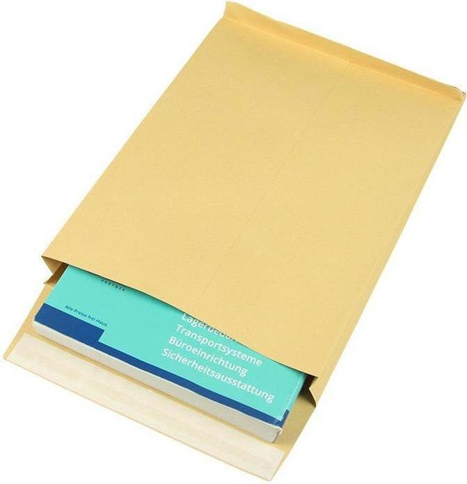 Produktbild Transpak Seitenfaltentasche Masse 229x324 C4 Faltenbreite 40mm braun SK-Verschluss L324xB324mm (250 x)