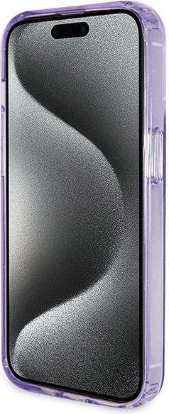 Immagine prodotto Guess GUHMP13XHRSGSU iPhone 13 Pro Max 6.1" viola/viola Custodia rigida ad anello Stand Script Glitter (Apple iPhone 13 Pro Max)