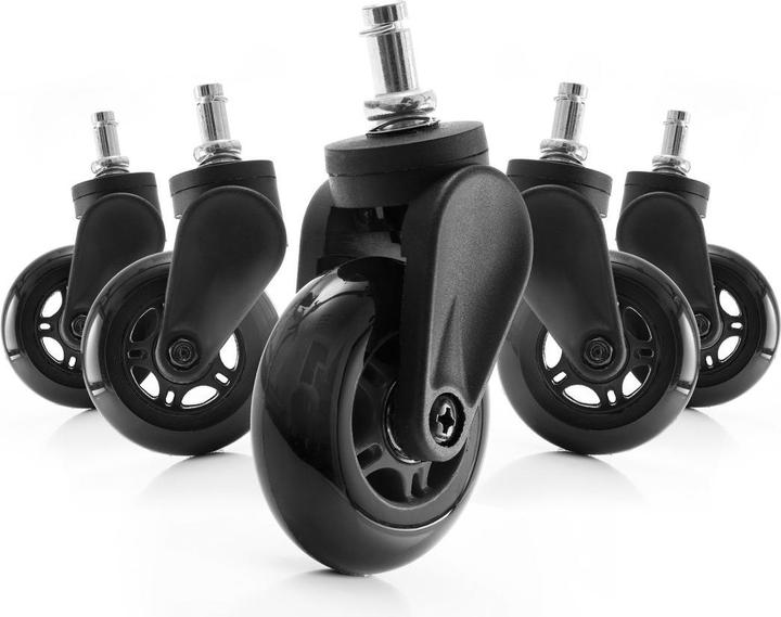 DXRacer Roues porte-lames - Jeu de 5 - Noir