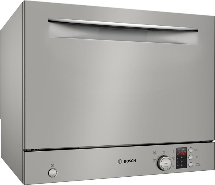 Immagine prodotto Bosch Hausgeräte Serie 2, Lavastoviglie compatta a libera installazione, 55 cm, Acciaio spazzolato con antimpronta