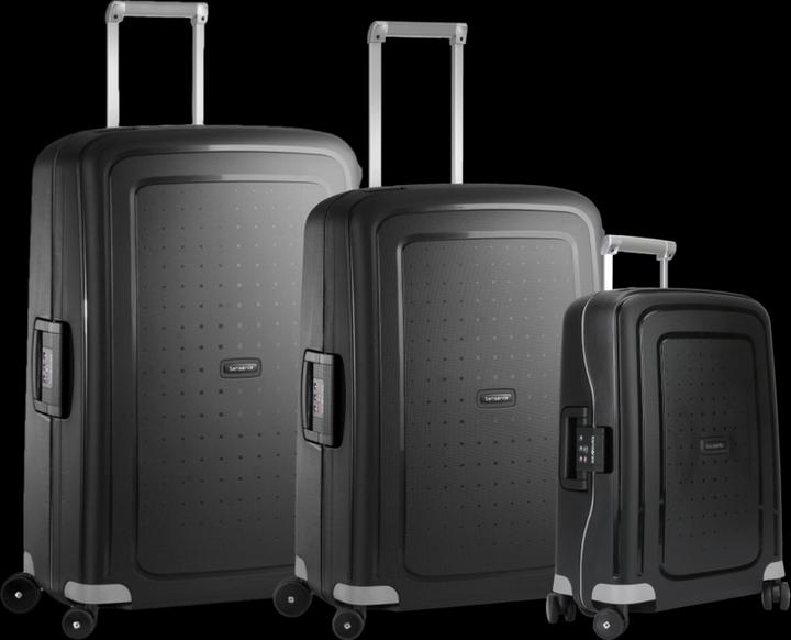 Samsonite S'cure Spinner 69+55+75 cm Black Kofferset (102 l, Handgepäck (bis 50l))