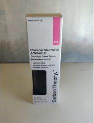 Produktbild Carbon Theory Charcoal Tea Tree Oil Vitamin E Overnight Detox Serum 1oz (Körperpuder)