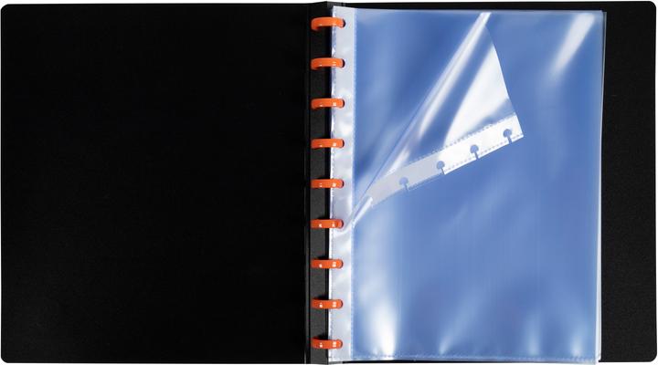 Image du produit Exacompta Protège-documents à anneaux avec pochettes détachables - 60 vues Exactive - A5 - Noir (A5, 90 x)