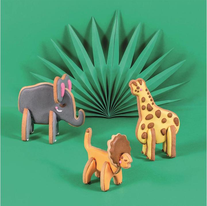 Actual product image Chefclub Biscuit cutter Safari 3D 8pcs.