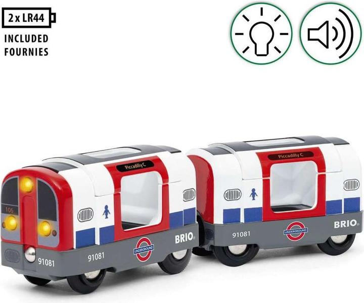 Actual product image Ravensburger BRIO World - Trains of the World London Underground with light and sound