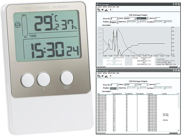 Actual product image FreeTec USB temperature & humidity data logger incl. software