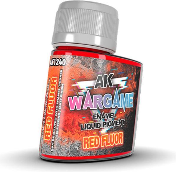 Actual product image AK Interactive Pot de Pigments Liquide Enamel - Red Fluor (35 ml)