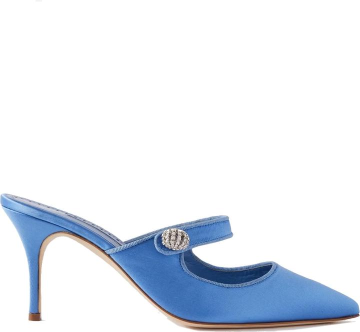 Manolo Blahnik Camparimu Jewel 070 Mules