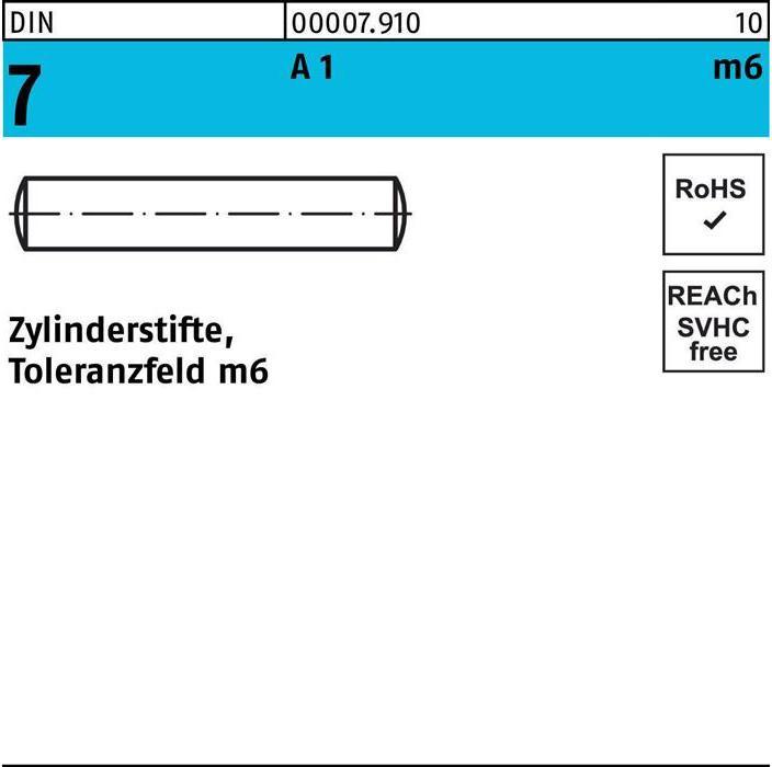 Produktbild Zylinderstift DIN 7 3 m6 x 40 A 1 DIN 7