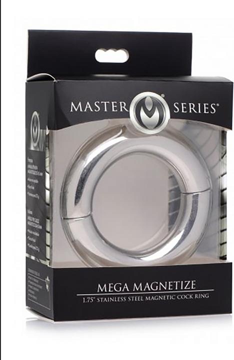 Image du produit Master Series Mega Magnetize Stainless Steel Magnetic Cock Ring - 4,4 cm (7.60 cm)