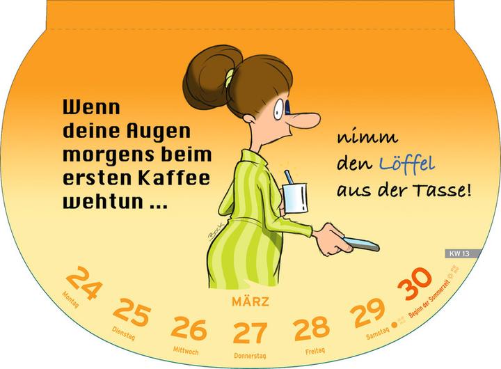Produktbild Heye Bildkalender Dumme Sprüche (21 x 29 cm, Harter Einband, Deutsch)