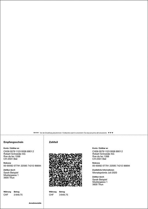 Produktbild NoName Rechnungsformulare mit QR-Code (500 x)
