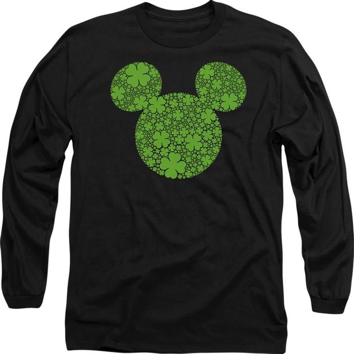 Actual product image Disney Unisex Adult Shamrock Ears Mickey Mouse St Patricks Day T-Shirt (XL)
