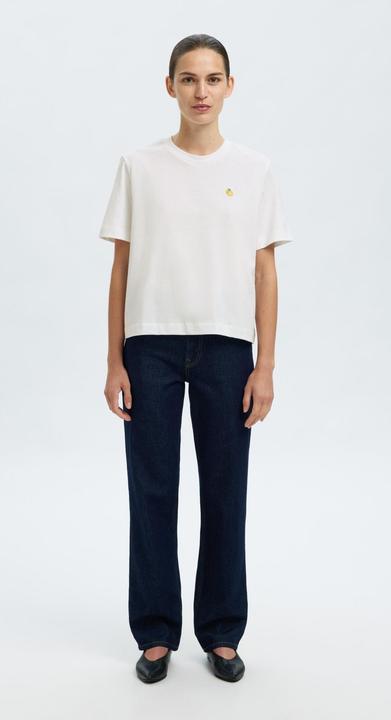 Immagine prodotto Selected Femme Besticktes T-Shirt mit Rundhalsausschnitt (L)