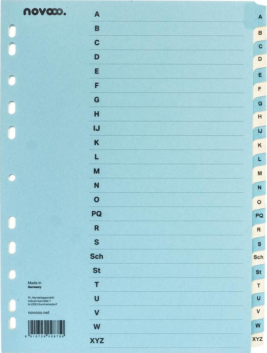Immagine prodotto Novooo Indice di cartone blu/beige A4