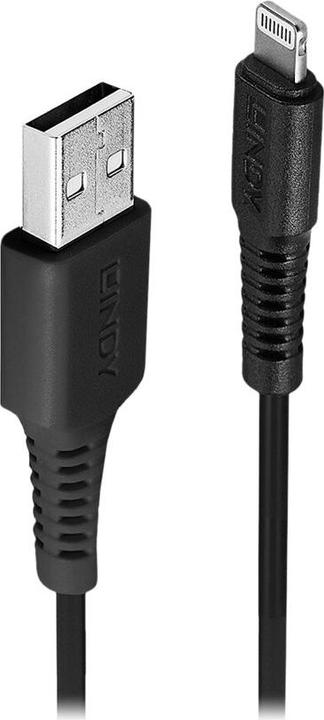 Actual product image Lindy Charge and Sync Cable Apple MFi (1 m, USB 2.0)